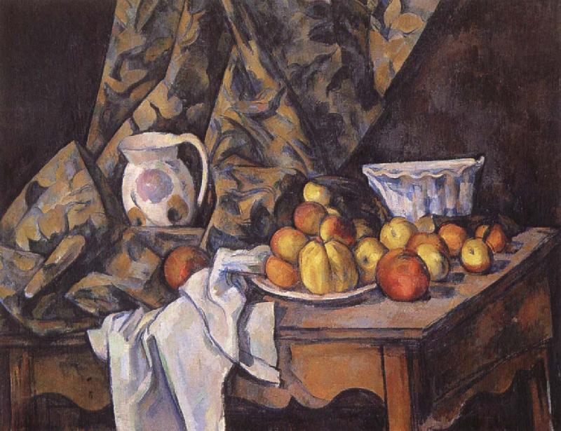 Paul Cezanne Stilleben with apples and peaches oil painting image